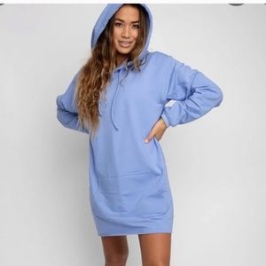 SKATIE Miley Hoodie Dress in Periwinkle